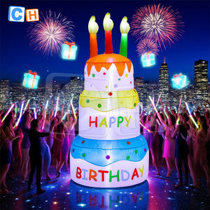 โมเดลเค้กเป่าลมก<span class=keywords><strong>ลา</strong></span>งแจ้งปรับแต่งได้ของเล่นยักษ์เป่าลมสำหรับร้านเค้กและร้านขนมหวาน - Product Image 2