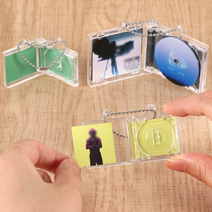 WEISHENG Anime - Llavero de CD de plástico con diseño de joya, personalizable, para canciones favoritas, mini CD acrílico en blanco, llavero de ídolo, caja de álbum de música NFC - Product Image 4