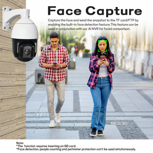 Cámara de Seguridad Exterior PTZ CCTV, 5MP, <span class=keywords><strong>Zoom</strong></span> <span class=keywords><strong>20X</strong></span>, 4 Pulgadas, 360° °   Rotación, <span class=keywords><strong>IP</strong></span> remoto con seguimiento automático - Product Image 3