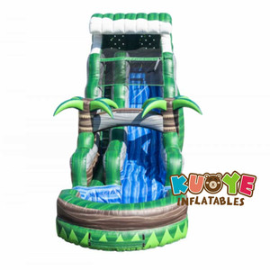 2024 chất lượng hàng đầu <span class=keywords><strong>Inflatable</strong></span> màu xanh nước Slide Đè Bẹp <span class=keywords><strong>18ft</strong></span> trượt nước - Product Image 5
