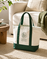 Sac fourre-tout en toile patchwork surdimensionné 12OZ, fabrication méticuleuse, poignées en corde fine