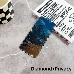 Pellicola Protettiva in <span class=keywords><strong>Vetro</strong></span> <span class=keywords><strong>Temperato</strong></span> Anti-Impronta con Glitter Diamantati per <span class=keywords><strong>iPhone</strong></span> 17 15 14 Plus <span class=keywords><strong>13</strong></span> 12 11 <span class=keywords><strong>Pro</strong></span> Max - Product Image 2