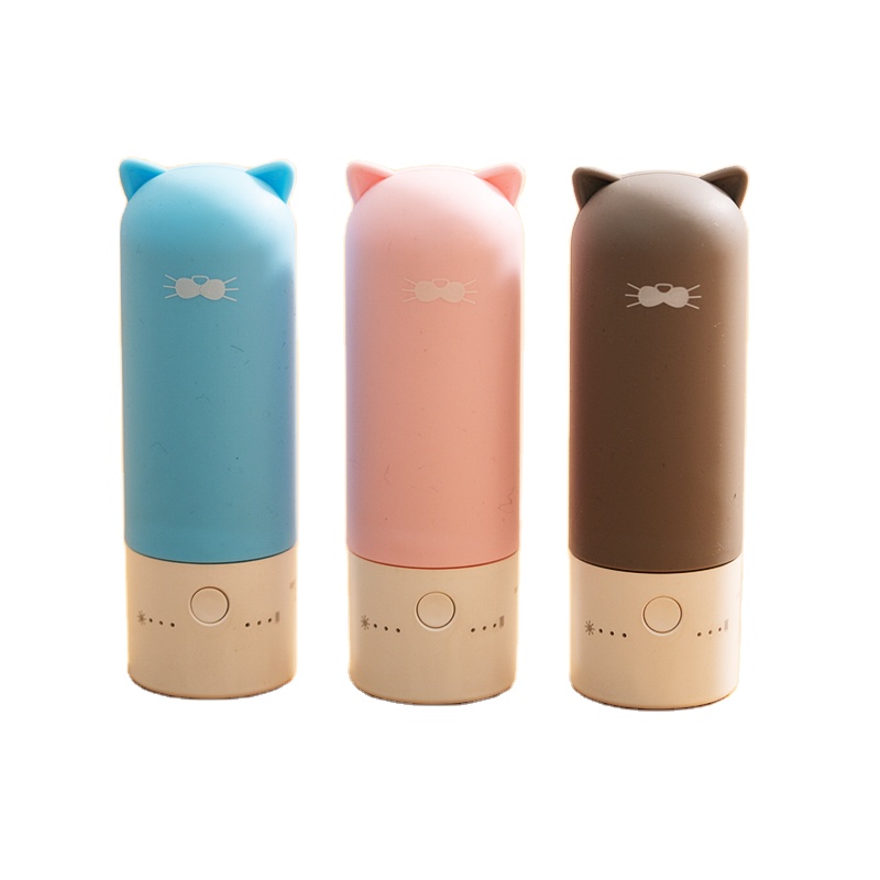 Милая перезаряжаемая карманная грелка для рук внешний аккумулятор с фонариком Зимний Рождественский подарок для девочек