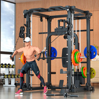 Vente en gros usine : Smith Machine Power Rack avec rack à squats et banc de musculation pour équipement de salle de sport