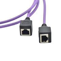 Connecteur de câble de réseau étanche à double extrémité RJ45 à RJ45 de communication industrielle électronique