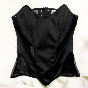 Nouveau haut sculptant en forme d'arête de poisson pour femmes, en fil tricoté œil-de-chat, écologique, contrôle ferme de la <span class=keywords><strong>taille</strong></span>, amincissant, logo, soutien-gorge en latex pour <span class=keywords><strong>mariage</strong></span> - Product Image 6