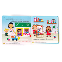 Impression personnalisée d'usine Livre pour enfants Livre relié rigide Designs prêts Livre d'histoire pop-up pour enfants avec rabat à soulever Impression reliée rigide