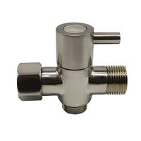 HOMEDEC HD-1107 Support mural moderne pour douchette WC en acier inoxydable finition nickel brossé double fonction à poser au sol écologique