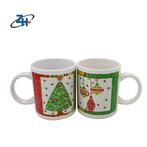 Taza de café de cerámica personalizada, <span class=keywords><strong>precio</strong></span> barato, buena venta, <span class=keywords><strong>tazas</strong></span> de café creativas de cerámica para el día de Navidad con asa para beber, venta al por mayor - Product Image 2