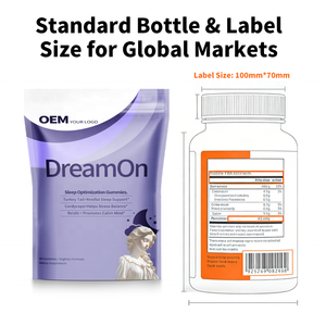 Gomitas para Dormir OEM, Mejora la Calidad del Sueño, Listas para FBA, Suministro a Granel Estable, Prueba COA para Vendedores de Plataformas de Comercio Electrónico - Product Image 4