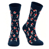 Chaussettes de golf personnalisables, chaussettes de golf amusantes et originales, cadeaux de golf pour hommes, logo personnalisé, chaussettes en coton colorées pour hommes, chaussettes de travail pour hommes