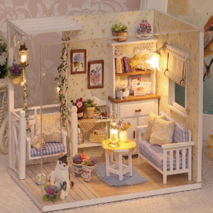 Gatito diario miniatura Diy casas <span class=keywords><strong>de</strong></span> <span class=keywords><strong>muñecas</strong></span> muebles <span class=keywords><strong>casa</strong></span> <span class=keywords><strong>de</strong></span> madera juguetes para niños cumpleaños regalo <span class=keywords><strong>de</strong></span> Navidad adulto <span class=keywords><strong>casa</strong></span> <span class=keywords><strong>de</strong></span> <span class=keywords><strong>muñecas</strong></span> para niña - Product Image 1