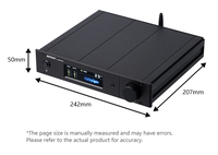 Amplificador de Potencia HIFI de Alta Gama BRZHIFI X20-PRO con Doble TPA3255 de EE. UU. y Decodificación Independiente ES9039 para BT 6.2