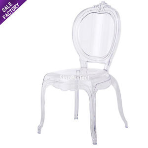 Silla Transparente de Acrílico para Eventos y Bodas, Silla de Comedor Transparente, Silla Fantasma Negra de Cristal Acrílico para Banquetes y Fiestas al Aire Libre - Product Image 6