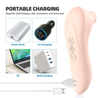 Tragbarer Saugvibrator für Frauen, Brustwarzen- und Klitorisstimulator, Taschenmassagegerät, Paar-Sexspielzeug für Erwachsene