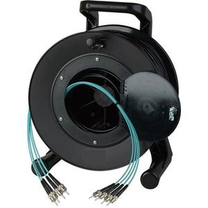 Ngoài trời chiến thuật nhựa sợi cáp quang Reel cho 200m LC SC ST FC bọc thép vá dây - Product Image 2