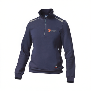 Sudadera Ttake Felpa Regular 3XL Gris con Cierre de Media Cremallera para Trabajo - Product Image 2