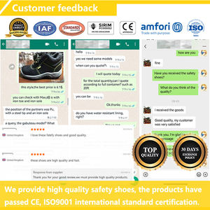 Ce 3 s3 רגל תעשייתית עמיד למים מגפי בטיחות נעל שמן עמיד החובה כבד בטיחות עבודה מגפי עבור גברים - Product Image 6