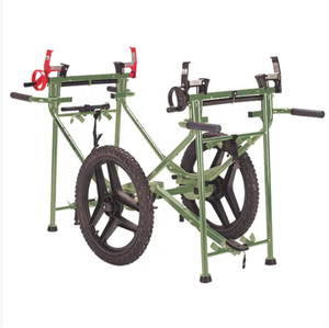 حامل قمامة طبي معدني-عربة نقالة قابلة للطي بعجلات للمناطق المفتوحة ، متينة ومحمولة - Product Image 5