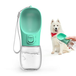 Bouteille d'eau portable 3-en-1 moderne et réglable pour chien, en plastique PET 300 ml, de haute qualité, brevetée, OEM/ODM, modèle 2026 - Product Image 2