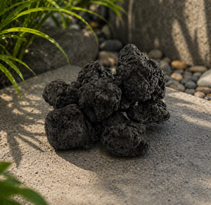 Scoria Lava Rock Volcanic Boulder 120x120mm Black Natural Outdoor Basalt Lava <b>Stone</b> Eco-Friendly Durable - Product Image 6