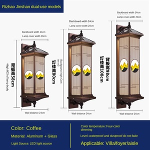 <b>Solar</b> LED Outdoor Wall-Mounted Lamp Aluminum Alloy Long <b>Strip</b> Warm White <b>Light</b> 3500K Garden Waterproof 10-Year Warranty Tempered - Product Image 2