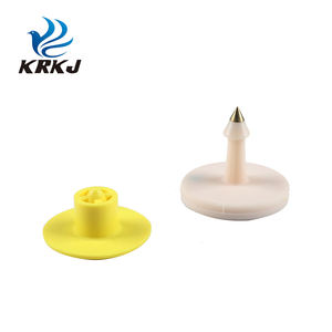 ป้าย ID ติดป้ายกำกับอิเล็กทรอนิกส์สำหรับแกะวัวแพะหมูทำจากพลาสติก RFID แบบกลม KD530ความถี่134.2กิโลเฮิรตซ์ - Product Image 1