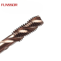Tarauds à filetage en cobalt HSS-Co M35 à cannelures spirales métriques M2-M30, tarauds de machine à droite pour acier inoxydable