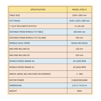Fraiseuse universelle à tête pivotante de haute précision, polyvalente pour la découpe et le perçage des métaux, applications industrielles STANDARD