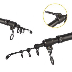 La plus longue canne à pêche télescopique cannes à pêche Surf en fibre de verre forte extensible 3.6m,3.9m,4.2m,4.5m argent carbone dur 50-150g - Product Image 4