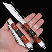 Petit couteau de poche portable EDC Couteau pliant Lame en acier inoxydable pour coupe utilitaire de poche