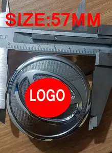 Fabrika toptan 62mm 57mm oto Hub jant kapağı dayanıklı ABS malzemeden yapılmış