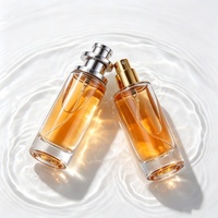 Flacon de parfum en gros, flacon vide transparent rond de 30 ml, flacon en verre élégant et luxueux avec atomiseur