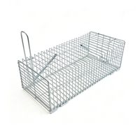 Piège à souris réutilisable en métal, cage de capture humaine pour rongeurs vivants, attrape-souris sans tuer pour la maison, le jardin, la ferme, lutte antiparasitaire