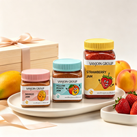 Pot en plastique carré vide de qualité supérieure de 180 ml, 250 ml, 360 ml pour confiture, aliments pour animaux, miel, avec couvercle