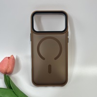 Coque de téléphone antichoc magnétique robuste en TPU+PC, finition mate, design de luxe, protection intégrale pour iPhone 17 Pro Max Air