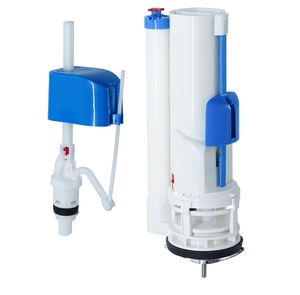 Kit de remplacement de valve de réservoir de toilettes avec flotteur réglable et double chasse d'eau avec joint d'étanchéité - Product Image 3