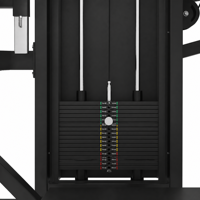 Machine d'entraînement professionnelle multifonctionnelle en acier réglable pour fessiers et musculation avec pile de poids de 80 kg