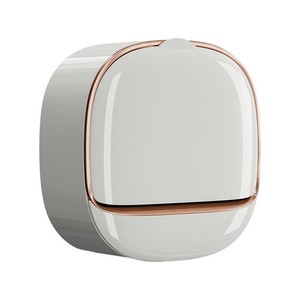 Mini Soap Dish Wall Mounted Flip Top Self Drain Oval Plastic For Bathroom Toilet Soap Holder - Product Image 2