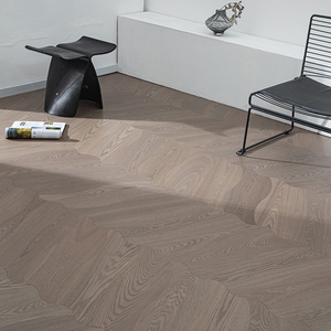 Parquet en teck multicouche T&G ignifuge, silencieux, mat, grade AB, E0 E1 CE, 14mm 15mm, pour projets de design intérieur - Product Image 1