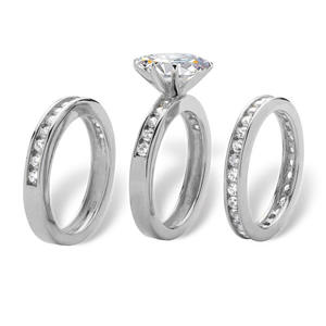 Bague en argent pour femme avec diamant taille marquise, couleur G naturelle, pierres latérales - Product Image 2