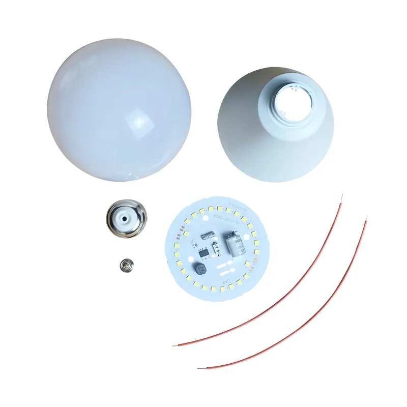 Intera vendita non assemblata Skd Ckd 3W 5W 7W 9W 12W 15W 18W 24W Watt E27 Dob A parti di lampadine A Led alloggiamento A Led lampadina A Led per materie prime Skd