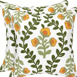 Funda de almohada de algodón con diseño de girasol, estilo minimalista moderno, última funda de cojín de girasol para sofá de sala de estar. - Product Image 3