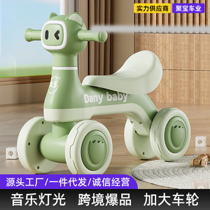Porteur bébé à quatre roues en plastique, vélo d'équilibre sûr pour nourrissons et tout-petits de 0 à 3 ans, vitesse unique - Product Image 5