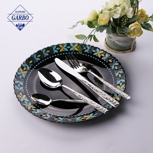 Ensemble de couverts en acier inoxydable 410 poli miroir, 4 pièces, cuillère, fourchette, couteau, pour cadeaux, décorations, fêtes, <span class=keywords><strong>rendez</strong></span>-<span class=keywords><strong>vous</strong></span>, réunions de famille et d'<span class=keywords><strong>amis</strong></span> - Product Image 1