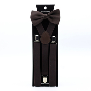 Conjunto de <span class=keywords><strong>Tirantes</strong></span> y Corbatín Unisex Sólidos con Hebilla de Clip, <span class=keywords><strong>Tirantes</strong></span> Ajustables Elásticos en Y para <span class=keywords><strong>Hombre</strong></span>, Accesorios para <span class=keywords><strong>Traje</strong></span> de <span class=keywords><strong>Boda</strong></span> - Product Image 6