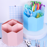 Support de rangement pour pinceaux de maquillage et eye-liners SUNSHING, 5 emplacements, organiseur de stylos pour bureau d'étudiant et organisation des fournitures de bureau