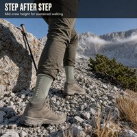 Chaussettes de randonnée en laine mérinos, lot de 5 paires, hauteur genou, rembourrées, thermiques, pour jeunes, adultes, famille, marche en plein air, vente en gros