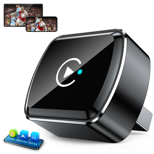 <span class=keywords><strong>Nouvelle</strong></span> boîte AI CarPlay sans fil miniature, adaptateur Android Auto avec Netflix, <span class=keywords><strong>YouTube</strong></span> et fonction de mise en miroir pour la conversion de système multimédia automobile filaire en sans fil - Product Image 1