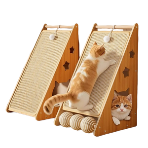 Nuovo <span class=keywords><strong>Tiragraffi</strong></span> <span class=keywords><strong>per</strong></span> <span class=keywords><strong>Gatti</strong></span> in Legno di Grande Dimensione, Design Moderno, Giocattolo Interattivo Durevole, Confezione in Cartone <span class=keywords><strong>per</strong></span> Uso Interno ed Esterno - Product Image 1